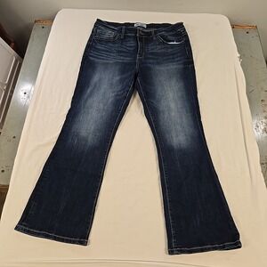 BKE Payton Universal Fit Mid-Rise Bootcut Jeans Women's 32x29.5 (34x29) Dark